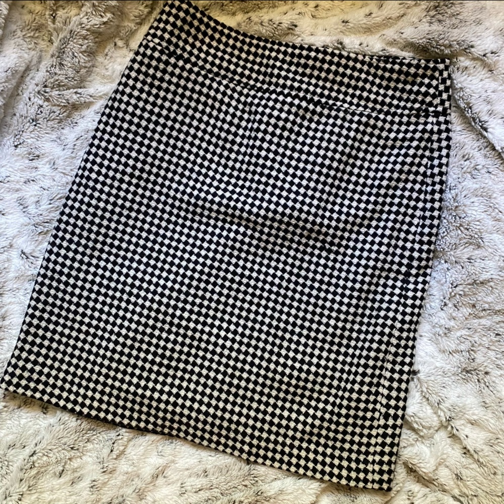 Talbots Black and White Professional Skirt